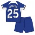 Chelsea Moises Caicedo #25 Barnkläder Hemma matchtröja till baby 2023-24 Kortärmad (+ Korta byxor) Billigt